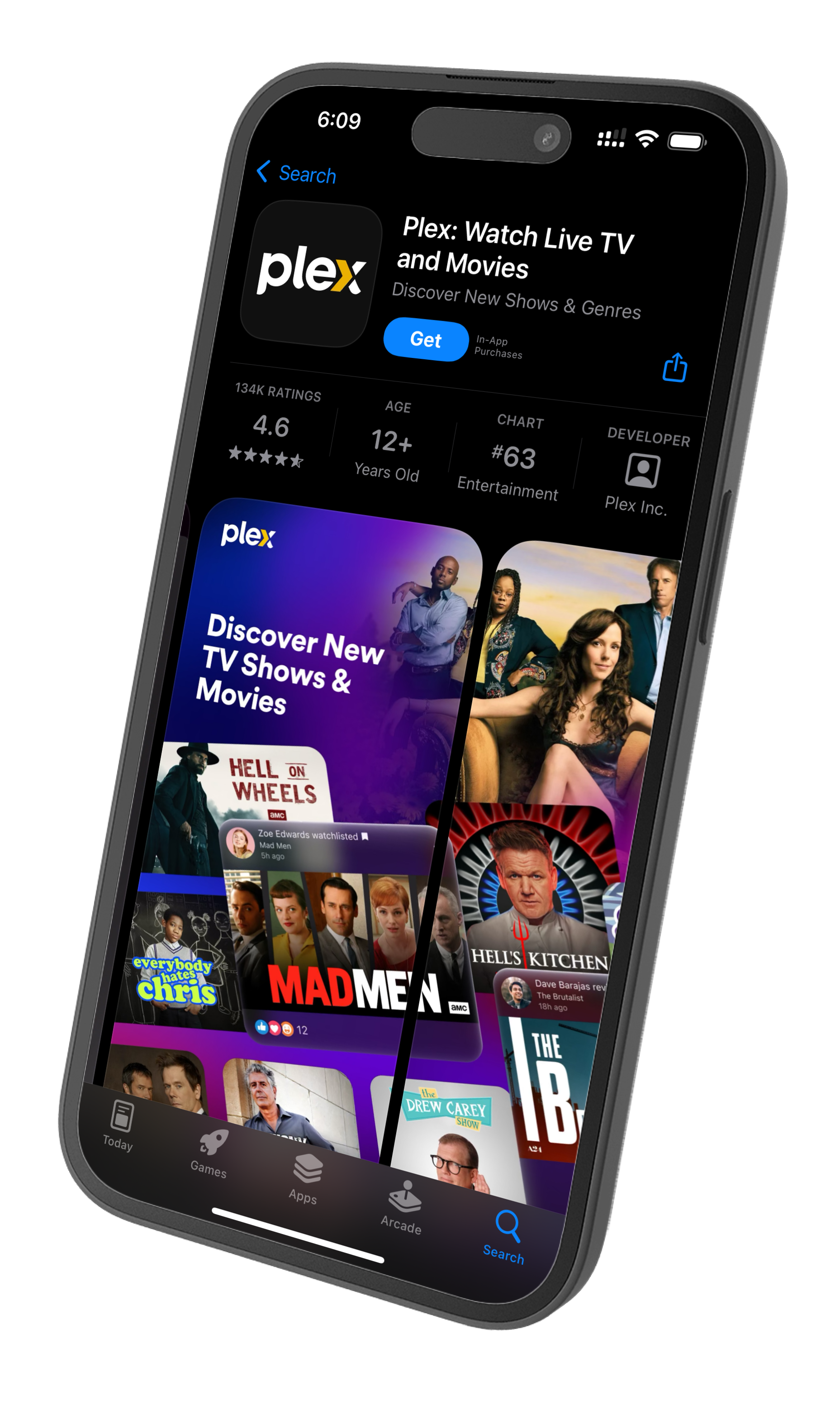Plex iOS app screenshot