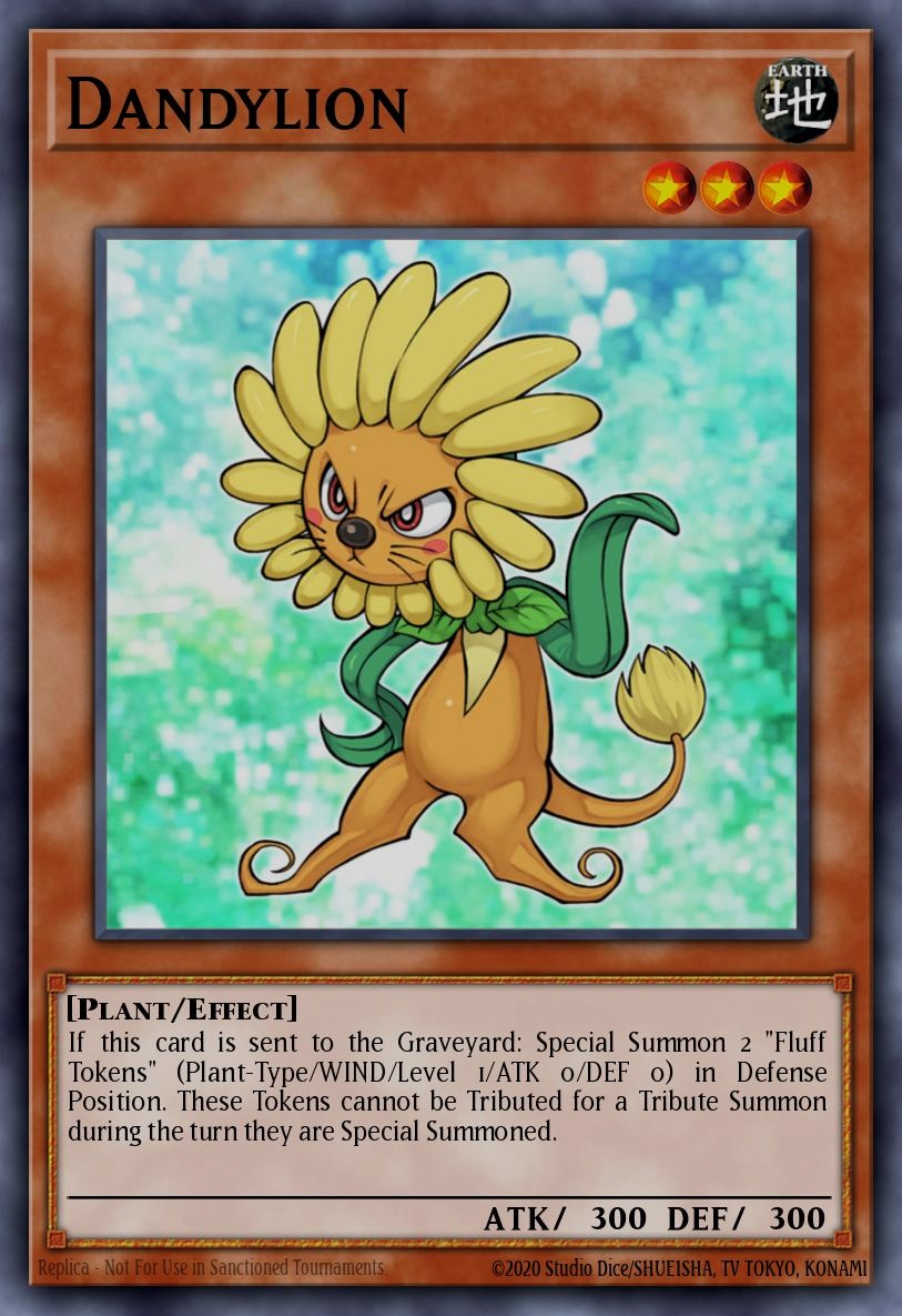 Dandylion yugioh card